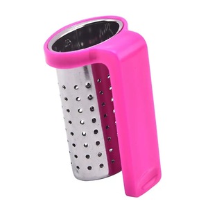 Modern Design 304 Stainless Steel Hanging <strong>Tea</strong> Infuser Reusable <strong>Plastic</strong> Mini <strong>Set</strong> for Loose <strong>Tea</strong> Customizable Logo - Product Image 3