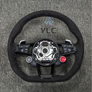 Volante de Fibra de Carbono Personalizado YLC para <span class=keywords><strong>Audi</strong></span> <span class=keywords><strong>A1</strong></span> A3 S3 RS3 A4 S4 RS4 A5 S5 RS5 A6 S6 RS6 A7 S7 RS7 A8 S8 RS8 TT R8 Q3 Q5 Q7 B9 - Product Image 1
