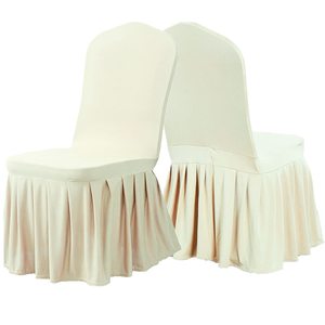 Copertura della sedia di nozze tinta in poliestere riutilizzabile all'ingrosso 45-55cm <span class=keywords><strong>per</strong></span> hotel ed eventi - Product Image 4
