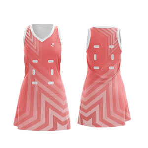 Robe de netball à motif de sublimation amical à changement rapide uniforme de robe de netball respirant professionnel pour les filles - Product Image 6