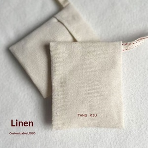 Pochette de parfum personnalisable avec logo, style lanière, en toile de lin remplaçable, petite enveloppe rectangulaire 6x8-10x12cm - Product Image 2