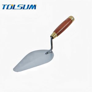 Espátula para Ladrillos <span class=keywords><strong>de</strong></span> Acero al Carbono con Mango <span class=keywords><strong>de</strong></span> Madera <span class=keywords><strong>de</strong></span> Color, Punta Cuadrada y Esquinas Redondeadas, <span class=keywords><strong>de</strong></span> 5 a 9 Pulgadas, para Enlucido, Albañilería, Cemento y Estuco - Product Image 1
