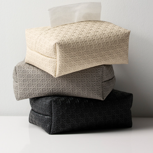 Scatola Portafazzoletti di Lusso in Pelle PU di Alta Qualità, Riutilizzabile, Pratica, con Motivo Intrecciato, Dispenser per Fazzoletti per Camera da Letto e Tavolino da Caffè - Product Image 2
