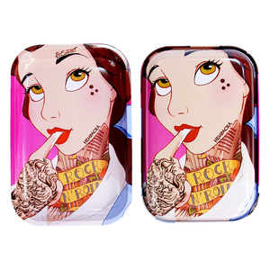 <span class=keywords><strong>BEYOU</strong></span>-bandeja enrollable de Metal con tapa para fumar tabaco, 28,8x18,8 cm, diseño Anime, venta al por mayor - Product Image 6