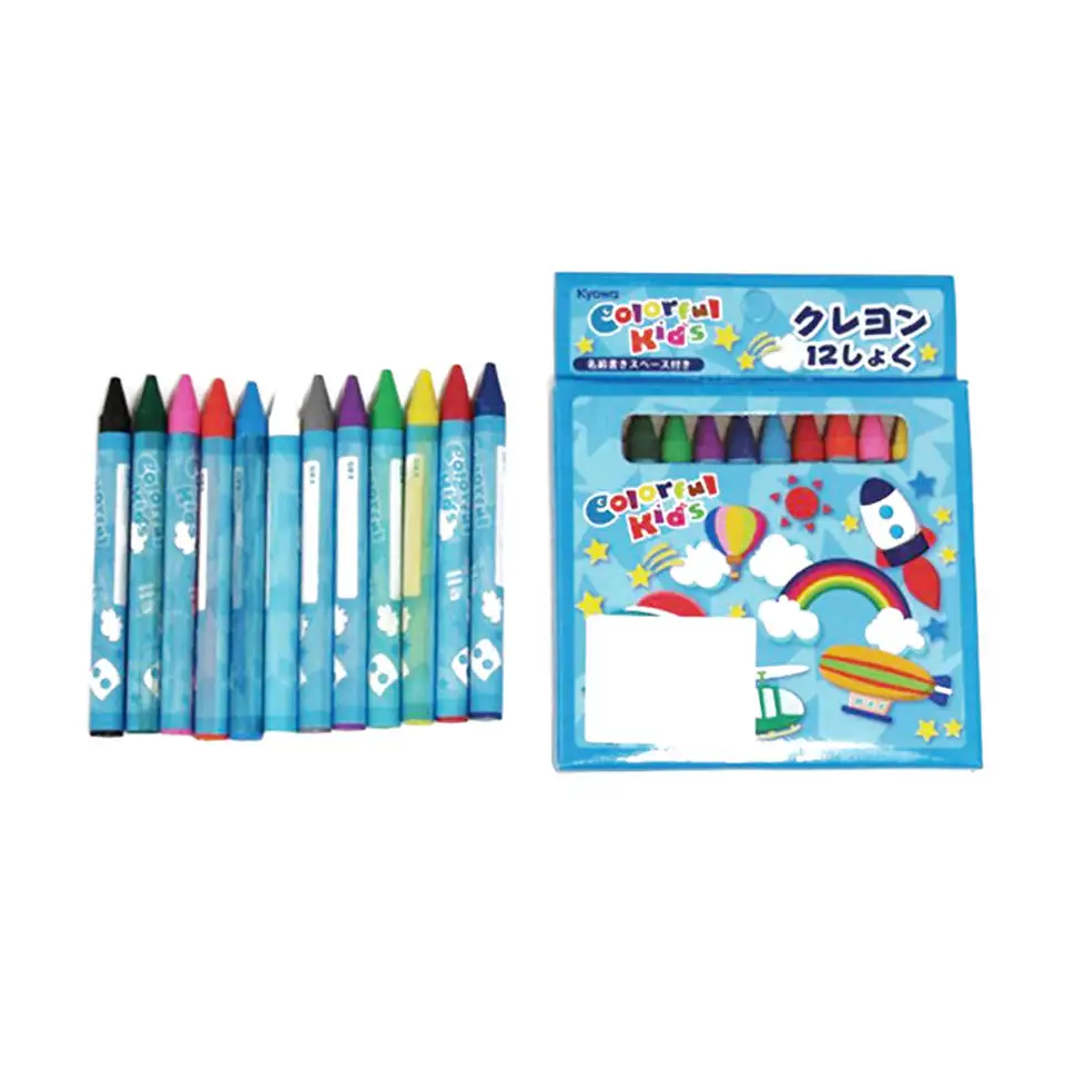 12 Stuk Kleur Box Pack Wax Crayon