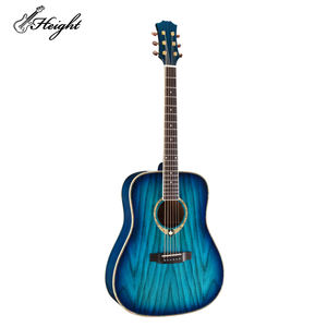 <span class=keywords><strong>Guitarra</strong></span> eléctrica acústica azul de 40 pulgadas con madera contrachapada de Fresno Instrumento electroacústico apto para viajes - Product Image 2