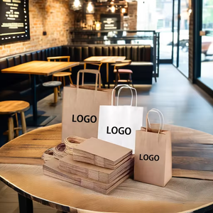 Bolsas de Papel Kraft para Compras con Logotipo Personalizado al por Mayor, Bolsas de Papel con su Propio Logotipo - Product Image 5