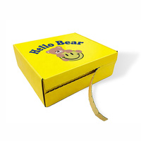 Boîte de courrier rose à fermeture éclair, auto-collante, ondulée et personnalisée, rapide, avec ruban adhésif, 50 pièces