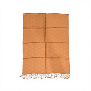Pañuelo de Seda Jacquard de Color Sólido para Mujer, Colección de Diseñador, Antibacterial, Duradero, Transpirable, de Secado Rápido y Absorbente de Sudor - Product Image 1