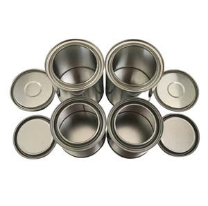 TIANSHI 250ml Réservoir <span class=keywords><strong>PVC</strong></span> <span class=keywords><strong>Tuyau</strong></span> Convoyeur Bande Colle Seau Durable Métal Matériel Blanc Fer Blanc Flip Top Cap Plain Iron - Product Image 3