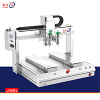 Dispensador de Pegamento Automático de 4 Ejes con Doble Mesa de Trabajo, Motor y Bomba de Alta Velocidad para Ensamblaje Industrial, Certificado CE