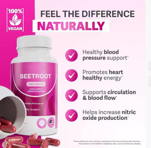 Suplemen Diet Bit Alami untuk Kesehatan Jantung Dewasa, Energi Harian & Dukungan Sirkulasi, 100% Kapsul Murni - Product Image 3