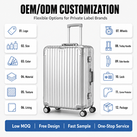 Valise de cabine professionnelle en aluminium 100 % style allemand, vente en gros d'usine, pour voyages d'affaires