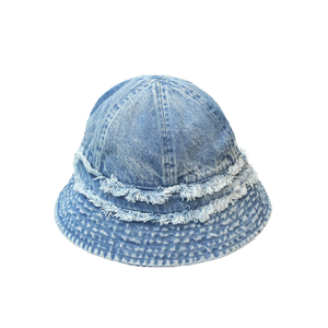 Sombrero de Pescador Vintage de Mezclilla Desgastada, Sombrero de Viaje para las Cuatro Estaciones, Sombrero de Playa para el Sol, Sombreros de Pescador Lavados al por Mayor - Product Image 1