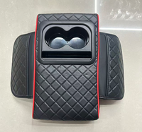 Boîte d'accoudoir de voiture pratique multifonctionnelle en PU universelle, organisateur de voiture d'affaires, porte-gobelet rotatif, boîte de rangement, boîte de rangement de voiture