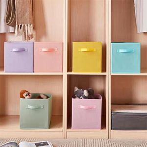 Bán buôn ráp 13x13 inch vải màu <span class=keywords><strong>x</strong></span>ám lưu trữ Cube Thùng tổ chức hộp với <span class=keywords><strong>x</strong></span>ử lý - Product Image 3