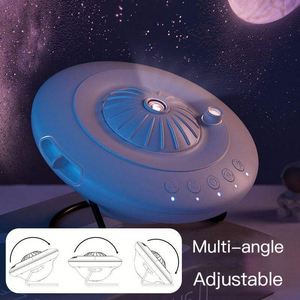 Lámpara LED de Proyección de Estrellas con Forma de Platillo Volador 13 en 1, Colores RGB Giratorios, Recargable por USB, Decoración de Techo para Habitación Infantil, Regalo - Product Image 4
