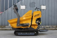 Mini-chargeur sur chenilles auto-déchargeur pour sable et gravier, Dumper hydraulique sur chenilles