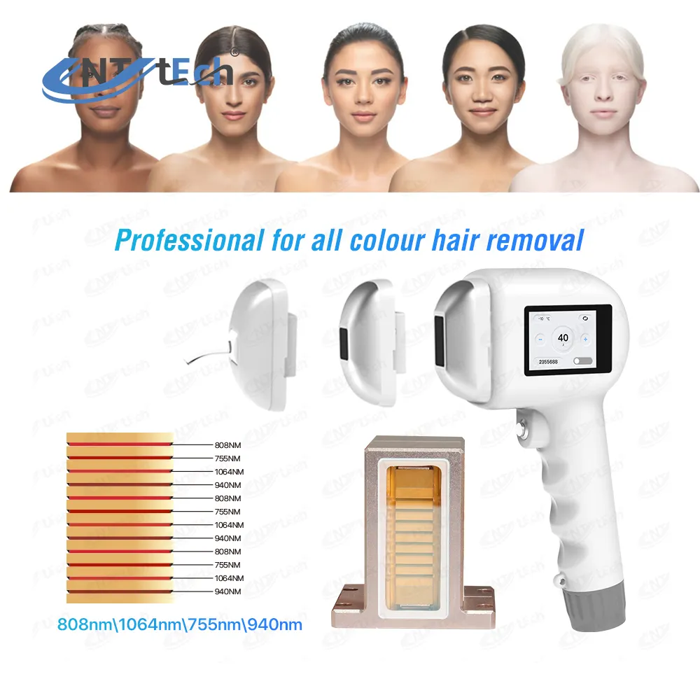 2024 most popular professional newest diode laser 3 wave hair removal machine