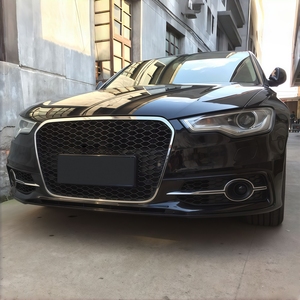 Grille avant nid d'abeille RS6 pour <span class=keywords><strong>Audi</strong></span> <span class=keywords><strong>A6</strong></span> C7 2012-2015, mise à niveau vers le modèle RS6 avec pare-chocs avant - Product Image 6