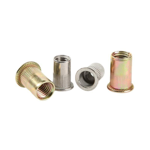 Tuerca remachable hexagonal de acero inoxidable M12 1/4-20, con cabeza plana pequeña, diseño de pétalo, rosca zincada, precio de fábrica - Product Image 1