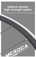 Jeu de roues MEROCA 700c pour vélo de course sur route, frein sur jante, roues de vélo en aluminium 700c, roues à frein V 700c