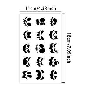Tatuaje Temporal Coleccionable Sinister Grin, <span class=keywords><strong>Muñeca</strong></span> Daruma, Semipermanente, Resistente al Agua, Dura 2 Semanas, Tatuaje de Transferencia de Agua con Papel Herbal - Product Image 2