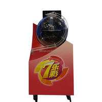 Machine de loterie rouge à soufflerie d'air avec effets visuels, équipement de loterie pour événements de grande envergure pour stations de télévision