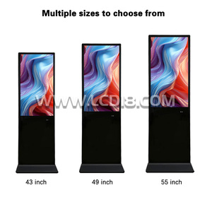 32 43 49 55 65inch IR điện dung tương tác Máy nghe nhạc quảng cáo Android kỹ thuật số biển tầng thường vụ màn hình cảm ứng hiển thị - Product Image 2