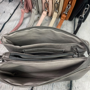 Monogram กระเป๋าสะพายหนังขนาดเล็กสำหรับผู้หญิง,กระเป๋าสะพายพาดลำตัวแนววินเทจปรับสายได้ - Product Image 6