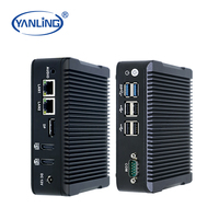Personalización al por mayor J3710 PC sin ventilador 2HD MI 1DP ordenador Barebone para coche