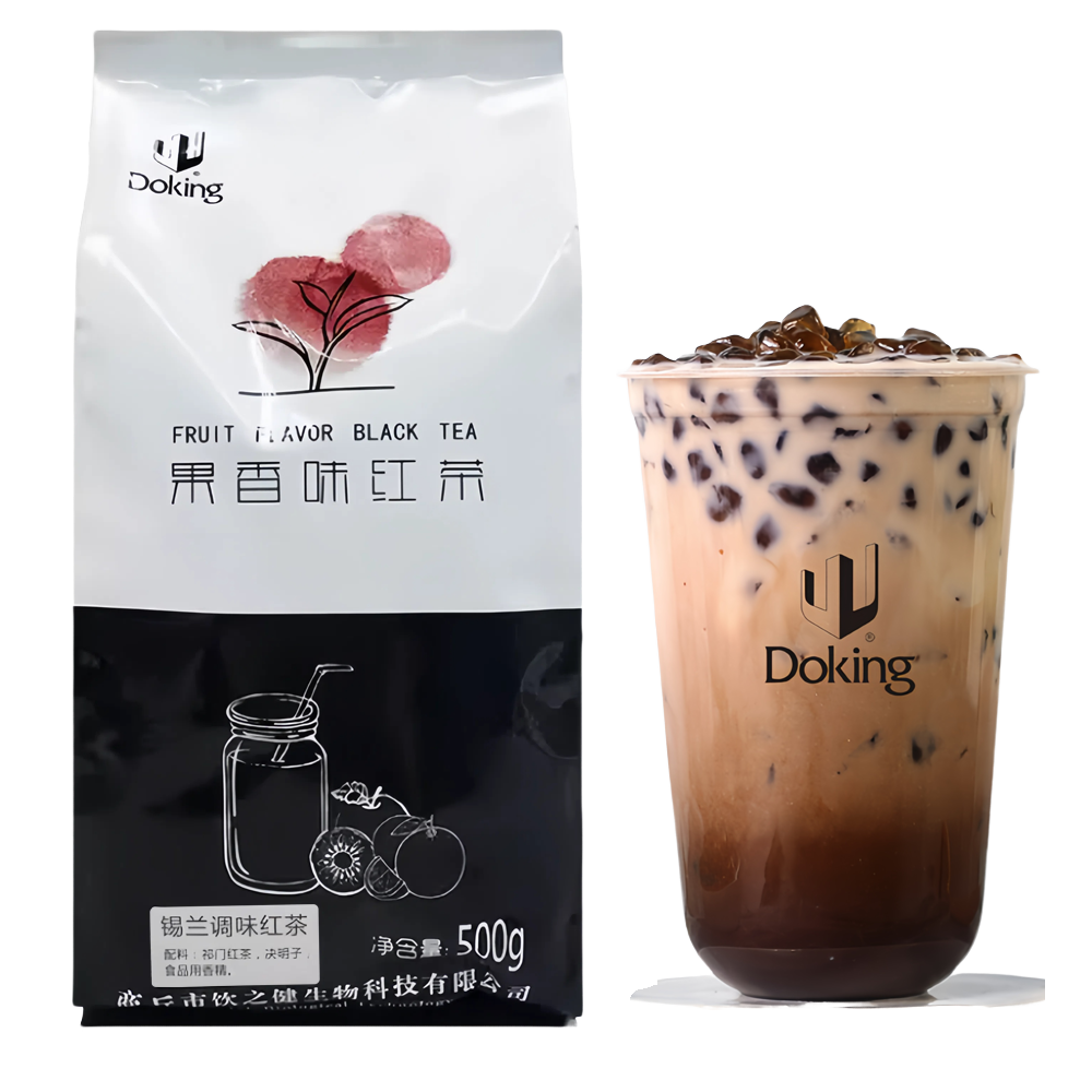 Doking Factory Wholesale Commercial Special Bubble Tea Ingredients High Quality Ceylon Black Tea with Fruit Flavors