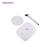 Nouvelle arrivée Miroir cosmétique portable à usages multiples Miroir de table LED blanc ovale en ABS sur un seul côté