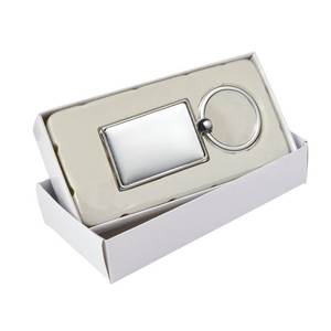 Porte-clés en métal brillant avec jeton de football et jeton de chariot - Product Image 3