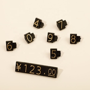 Decorazione all'ingrosso gioielli orologi negozi Display prezzi in plastica trasparente dollaro dollaro gioielli cubi prezzi per gioielleria - Product Image 4