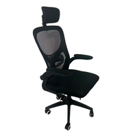 Chaise de bureau exécutive professionnelle en tissu, pivotante et réglable, pour bureau à domicile et usage professionnel