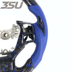 Volante Deportivo de Fibra de Carbono Forjado Personalizado para Interiores de Automóviles <span class=keywords><strong>Lexus</strong></span> <span class=keywords><strong>NX</strong></span> RCF <span class=keywords><strong>RX</strong></span> ES GS 2015 a 2026, Forrado en Cuero - Product Image 2