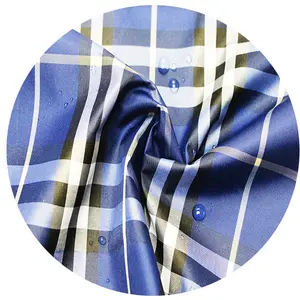 GÜNSTIGER PREIS WASSERDICHTER ATEM CHECK PLAID 190T TAFFETA REGENSCHIRM STOFF