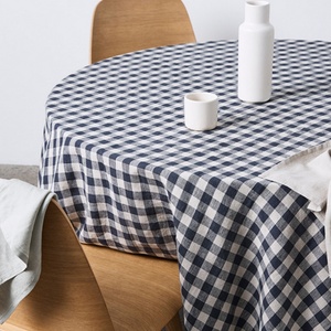 Natural Flax Solid Color <b>Linen</b> Kitchen Tablecloth Runner Luxury Fabric Wholesale Custom Size 100% <b>Linen</b> <b>Table</b> <b>Cloth</b> for Hotel - Product Image 5