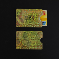 Étui de protection RFID étanche anti-vol pour cartes de crédit, porte-cartes personnalisé avec logo, anti-skimming, blindage RFID, sans fermeture