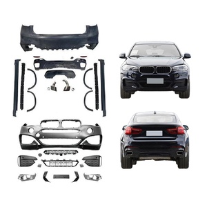 Kit de Carrocería M-Tech para BMW X6 (2015-2019), Modificación y Mejora de Automóviles F16, Parachoques Delantero y Trasero, Faldones Laterales, Alerón de Guardabarros, Tubo de Escape - Product Image 1