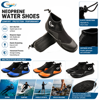 Chaussures aquatiques basses en néoprène 3 mm, antidérapantes et chaudes, pour la plongée en eau vive, hommes et femmes, vente en gros, prix usine OEM ODM
