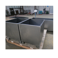 Pot bunga logam manufaktur tanaman pengolahan logam lembaran Foshan dari berbagai bentuk besi, aluminium dan baja Corten