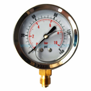 Caja de acero inoxidable de alta calidad, medidor de aire lleno de glicerina, regulador de presión - Product Image 4