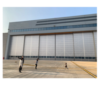 Hangar moderne Bâtiments Avions personnels Terminal Hélicoptère Avion Aéroport Entrepôt Avion Drone Hangar Atelier de maintenance