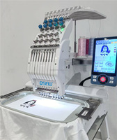 Machine à Broder Informatisée QS-0801, Tête Simple, pour Logos de T-shirts et Étiquettes