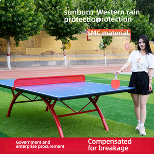 Mesa <span class=keywords><strong>de</strong></span> <span class=keywords><strong>Ping</strong></span> <span class=keywords><strong>Pong</strong></span> Plegable para Exteriores KJ, Estándar <span class=keywords><strong>de</strong></span> Competición Deportiva, Construcción Duradera <span class=keywords><strong>de</strong></span> Acero y MDF para Uso en Parques y Residencial - Product Image 2