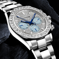 PAGANI Design Multifonctionnel Dames Quartz Montre-Bracelet De Luxe Verre Saphir Boîtier En Acier 3ATM Parfait Cadeau À La Mode pour les Femmes