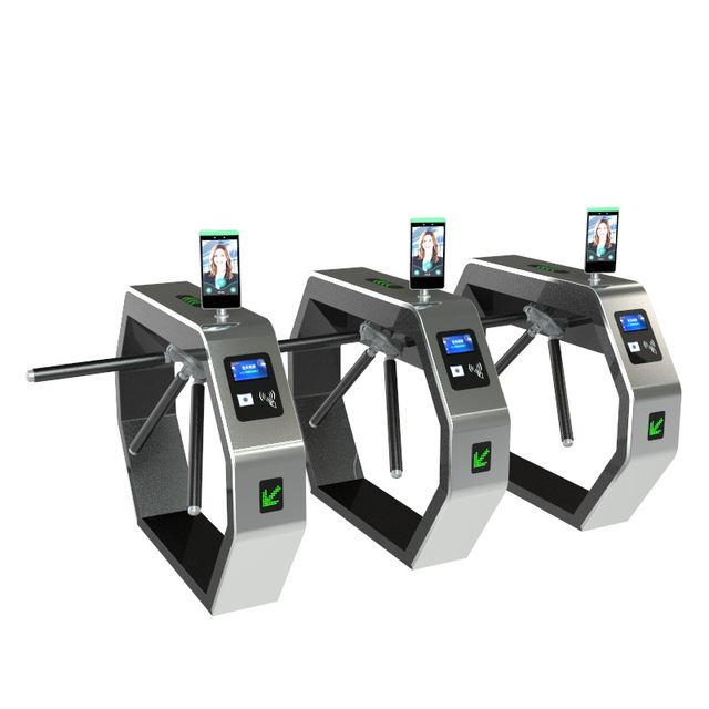 Science Museum Intelligent Tripod Turnstile Two-way Stainless Steel Scan Code Sensor Pedestrian Passage Face Recognition Swing