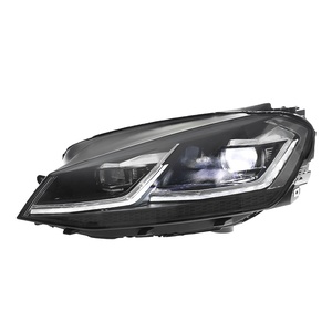 Pour Golf 7/7.5 (2013-2020) – Ensemble de phares LED haut de gamme, style double L, matériau PC, feux de jour dynamiques, design LED haut de gamme - Product Image 3